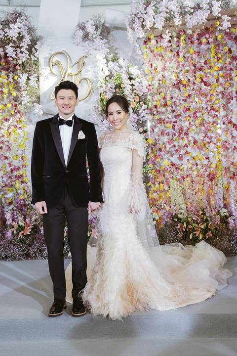 เปิดภาพงานแต่งไฮโซ รวิ วรมาศ ทายาทคิง เพาเวอร์ 