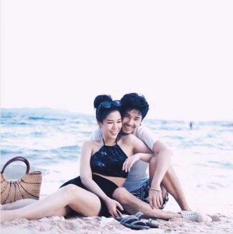 ฝ้าย Am Fine เปิดตัวหวานใจในทริปเที่ยวทะเล