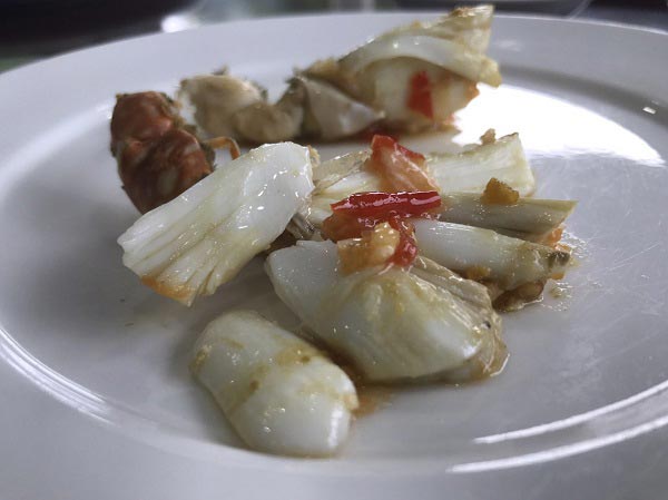 วิธีนึ่งปูในกระทะ