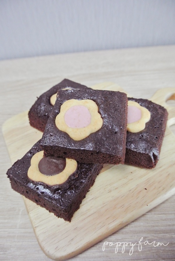 บราวนี่ดอกไม้