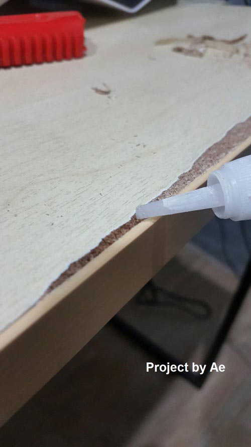 วิธีแก้ไขโต๊ะไม้อัดพองตัว