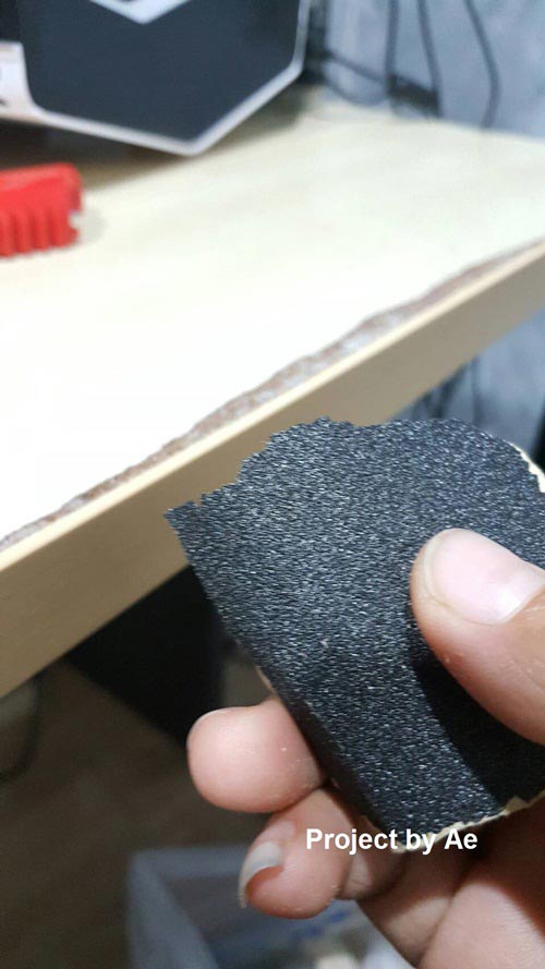 วิธีแก้ไขโต๊ะไม้อัดพองตัว