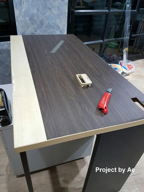 วิธีแก้ไขโต๊ะไม้อัดพองตัว