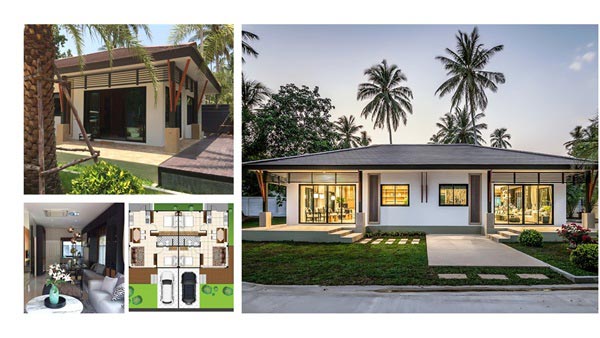 แบบบ้านแฝดชั้นเดียว