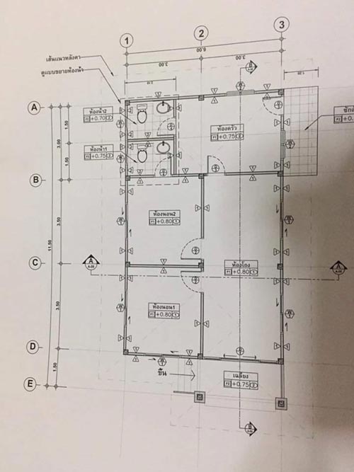 แบบบ้านชั้นเดียวต่างจังหวัด 