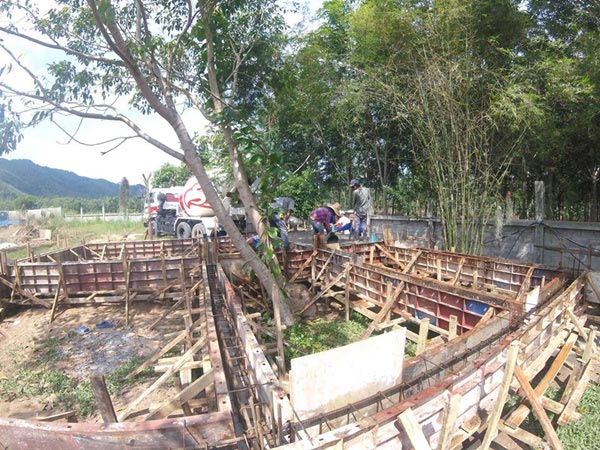 บ้านไม้ชั้นเดียวยกพื้นสูง