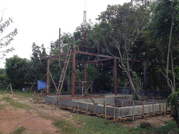 บ้านไม้ชั้นเดียวยกพื้นสูง