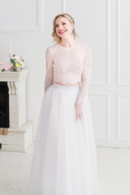 10 ชุดแต่งงานแบบสองชิ้น