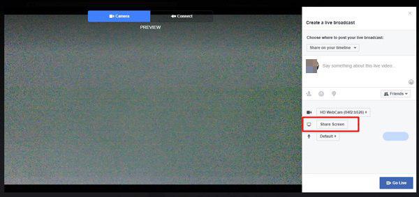 วิธีถ่ายทอดสดหน้าจอคอมฯ Facebook Live