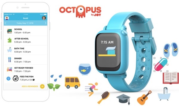 Octopus Timer Octopus Watch นาฬิกาข้อมือหนูน้อย แสดงไอคอนเตือนสิ่งที่ต้องทำ