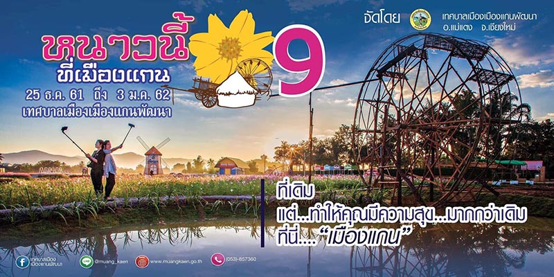 ทุ่งคอสมอสเมืองแกนพัฒนา