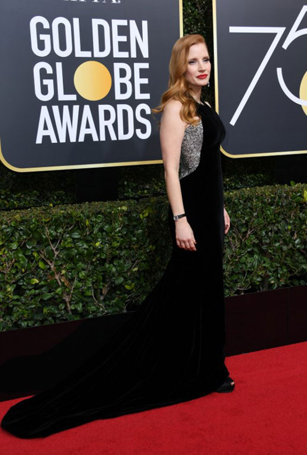 ส่องภาพ 15 เดรสดำสุดเด็ด ของเหล่าเซเลบ บนพรมแดง Golden Globes 2018