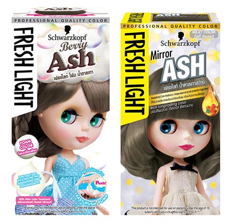 สีผมน้ำตาลประกายเทา