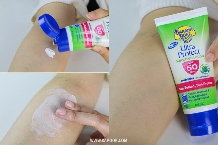 ความบางเบาโลชั่นกันแดดทาตัว Banana Boat ความบางเบาโลชั่นกันแดดทาตัว Banana Boat