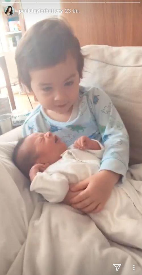 น้องลูก้า น้องเอลล่า ลูก พอลล่า เทเลอร์ 