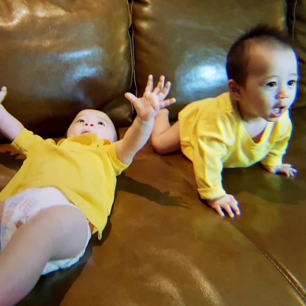 น้องสายฟ้า น้องพายุ ลูก ชมพู่ อารยา