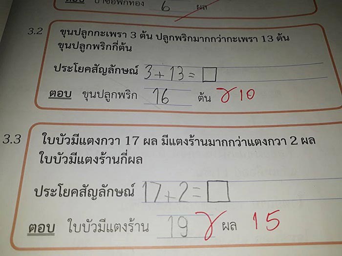 ตรวจการบ้านผิด