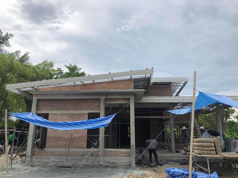 แบบบ้านชั้นเดียว 3 ห้องนอน 2 ห้องน้ำ