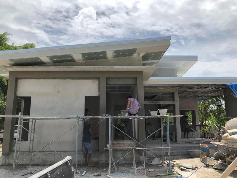 แบบบ้านชั้นเดียว 3 ห้องนอน 2 ห้องน้ำ