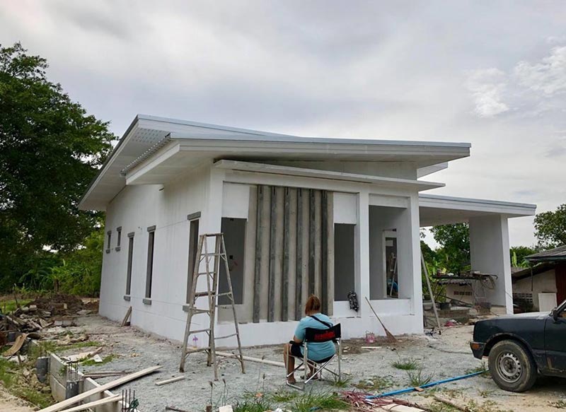 แบบบ้านชั้นเดียว 3 ห้องนอน 2 ห้องน้ำ