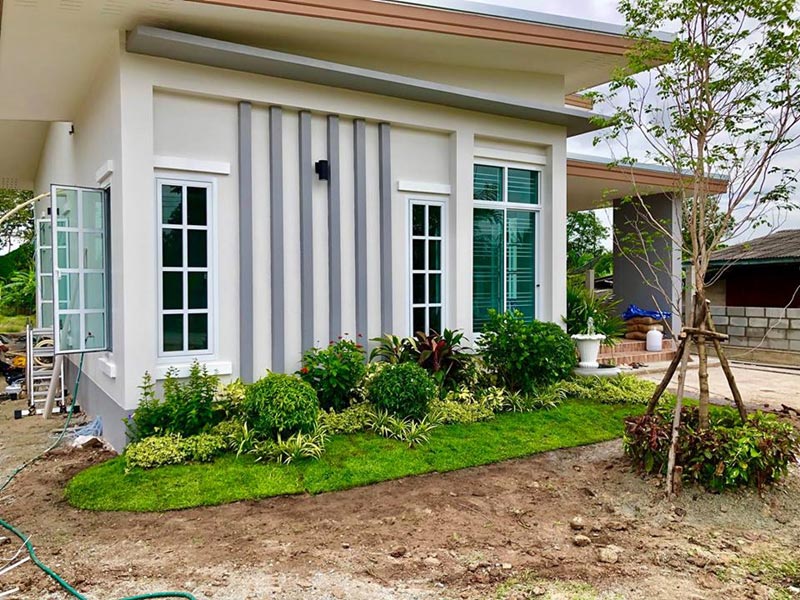 แบบบ้านชั้นเดียว 3 ห้องนอน 2 ห้องน้ำ