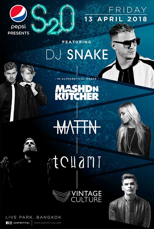 Pepsi Presents S2O Songkran Music Festival 2018