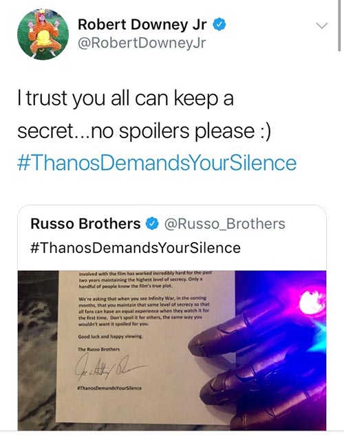 Avengers: infinity War