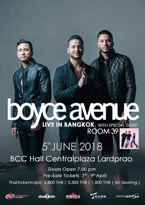 BOYCE AVENUE LIVE IN BANGKOK