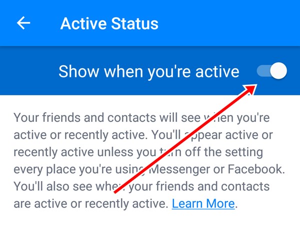วิธีปิดการแสดงสถานะออนไลน์ใน Facebook Messenger