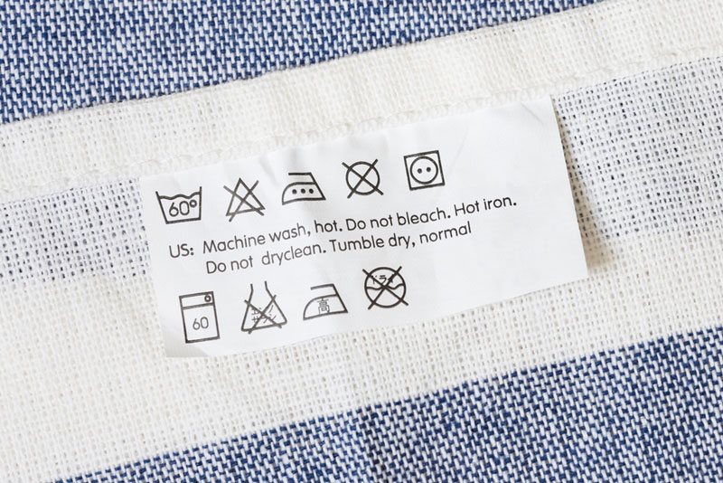 สัญลักษณ์สากลในการดูแลรักษาเสื้อผ้า