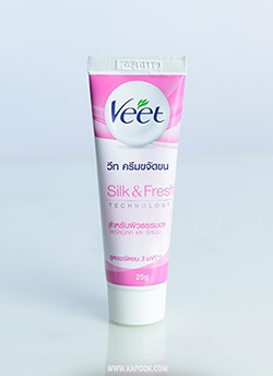 ครีมกำจัดขน veet สูตร Silk & Fresh โลตัสมิล์ และจัสมิน