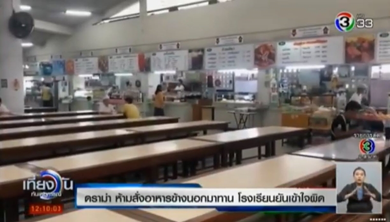 โรงเรียนห้ามสั่งแกร็บฟู๊ด