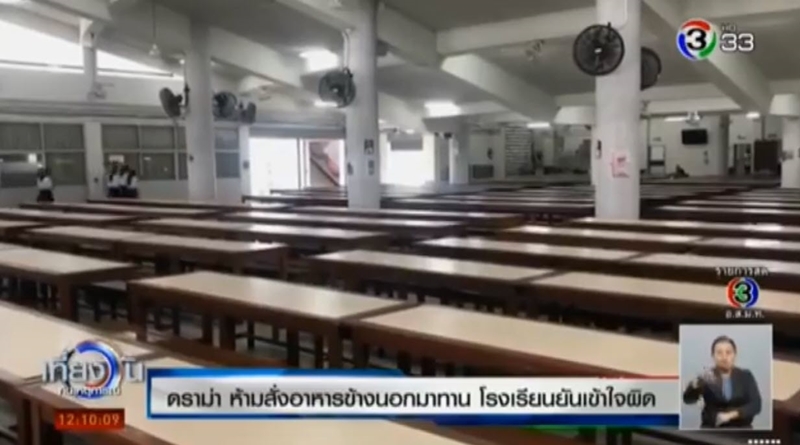 โรงเรียนห้ามสั่งแกร็บฟู๊ด