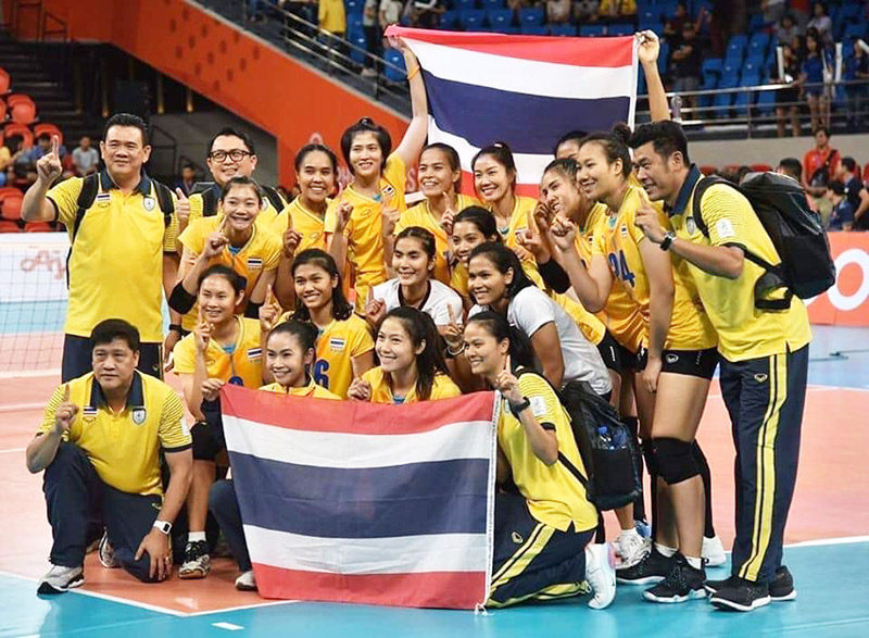 วอลเย์บอลหญิงไทย คว้าเหรียญทอง