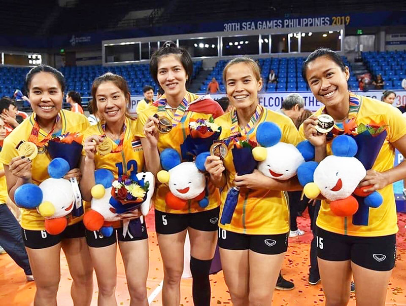 วอลเย์บอลหญิงไทย คว้าเหรียญทอง