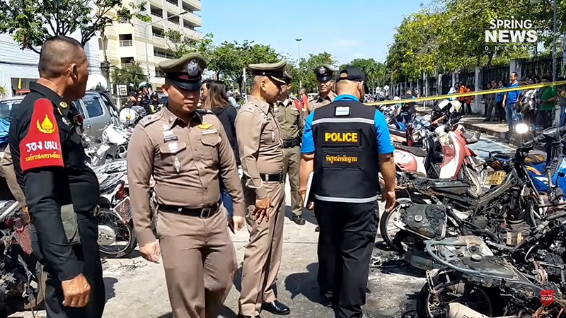 ไฟไหม้มอเตอร์ไซค์