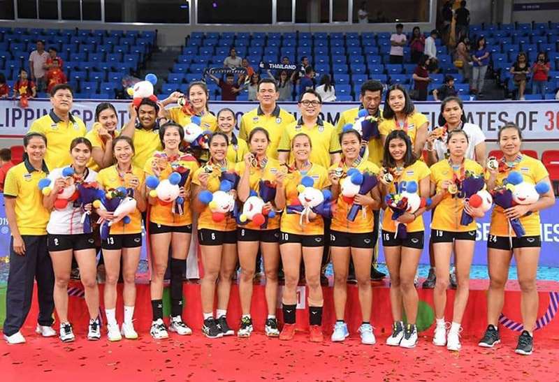 วอลเย์บอลหญิงไทย คว้าเหรียญทอง