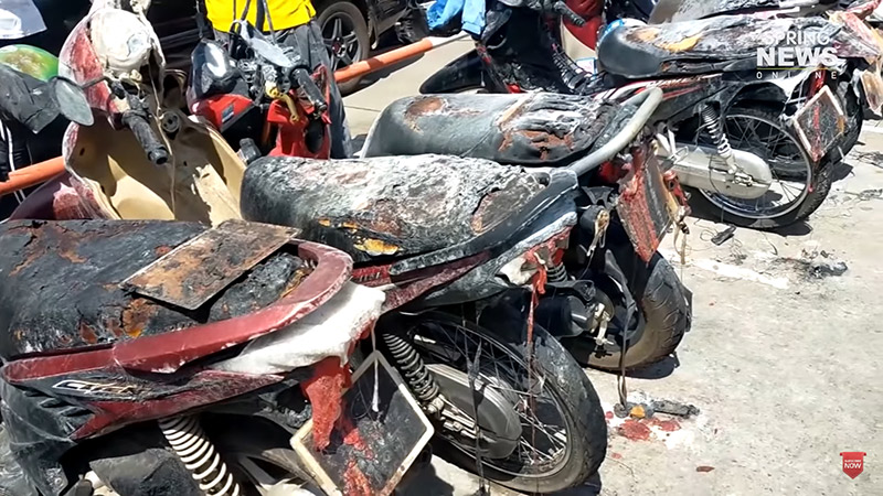 ไฟไหม้มอเตอร์ไซค์