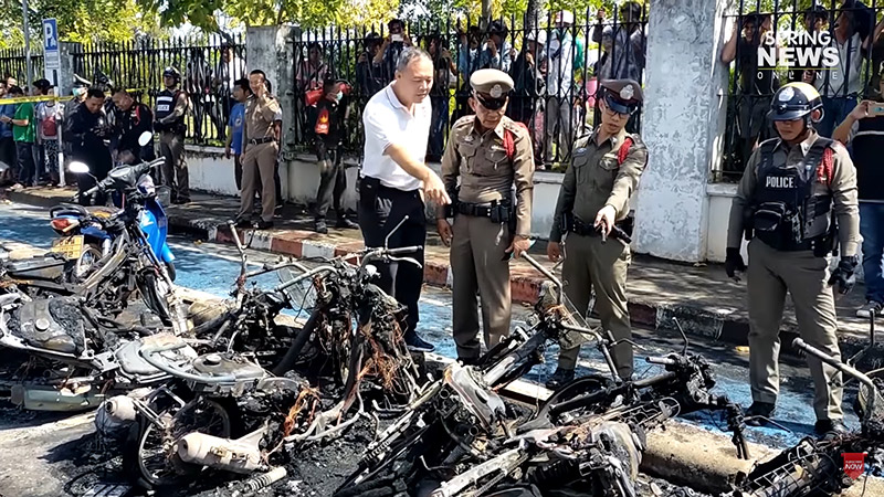 ไฟไหม้มอเตอร์ไซค์