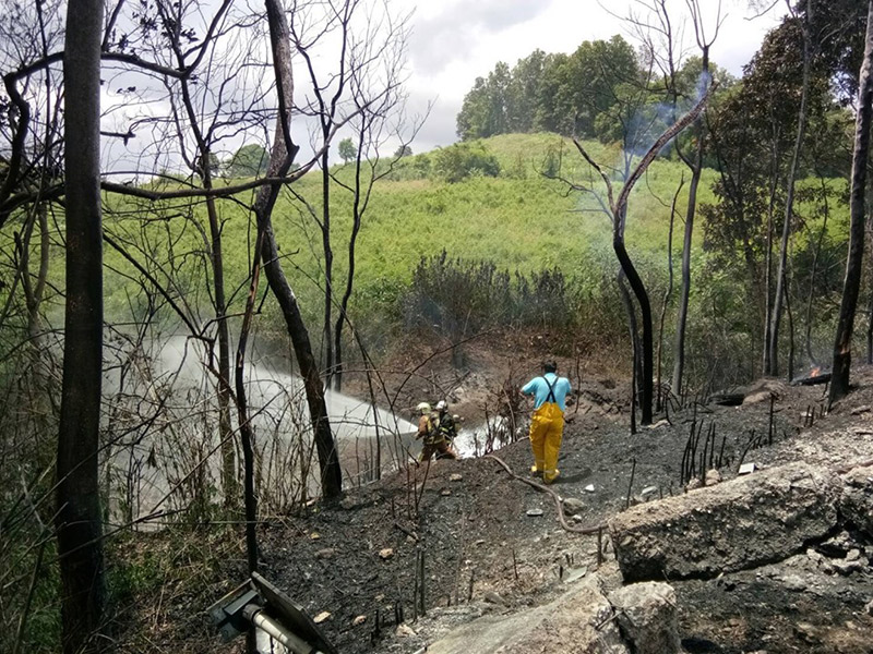 รถบรรทุกน้ำมันคว่ำ