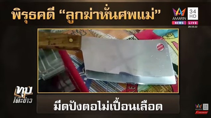 ลูกฆ่าหั่นศพแม่