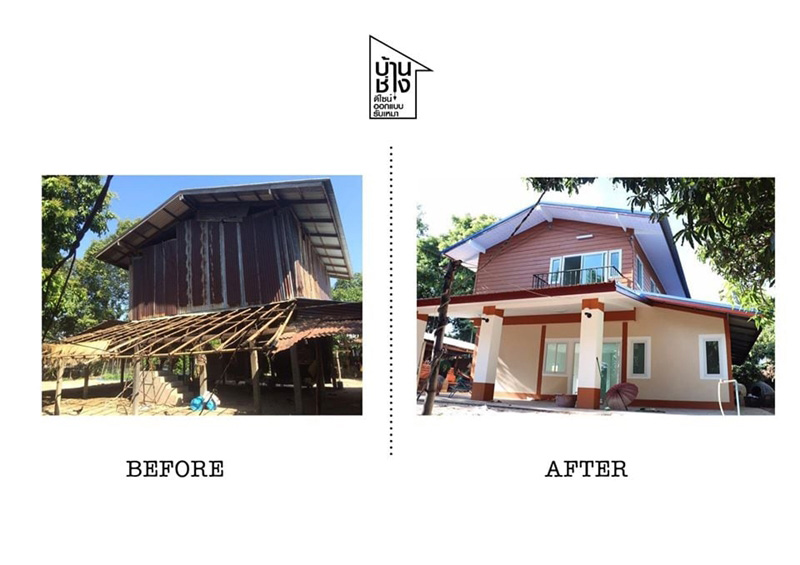 รีโนเวทบ้านครึ่งปูนครึ่งไม้