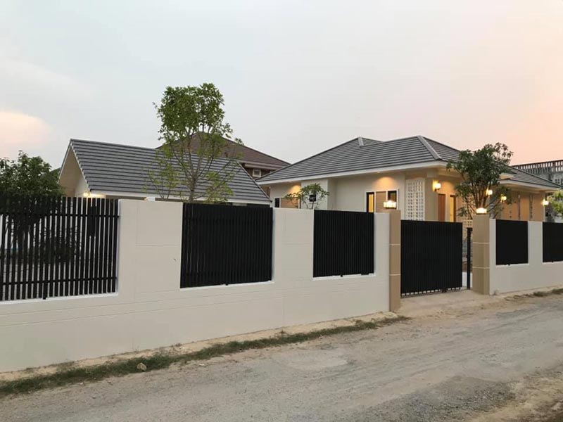 แบบบ้านชั้นเดียว 2 ห้องนอน 3 ห้องน้ำ