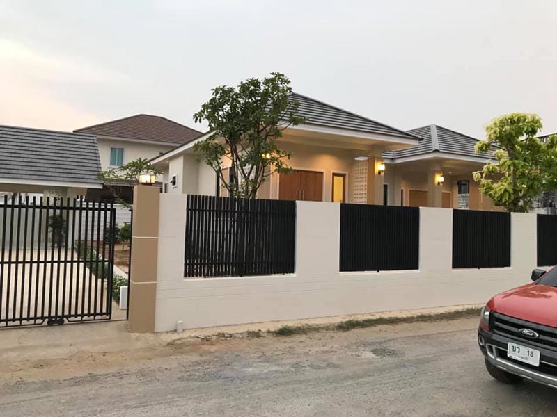 แบบบ้านชั้นเดียว 2 ห้องนอน 3 ห้องน้ำ