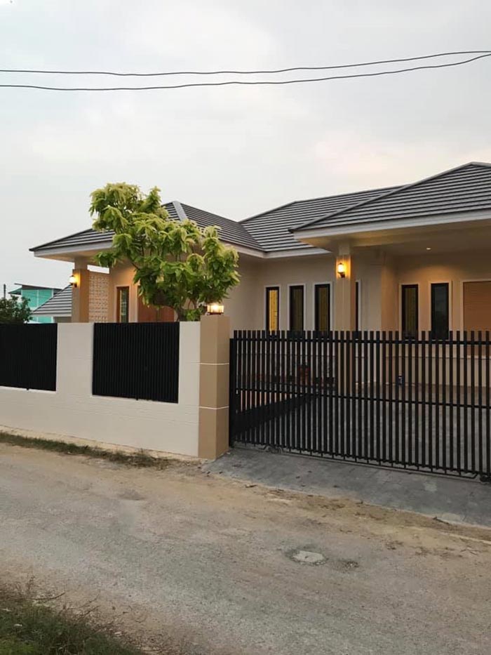 แบบบ้านชั้นเดียว 2 ห้องนอน 3 ห้องน้ำ