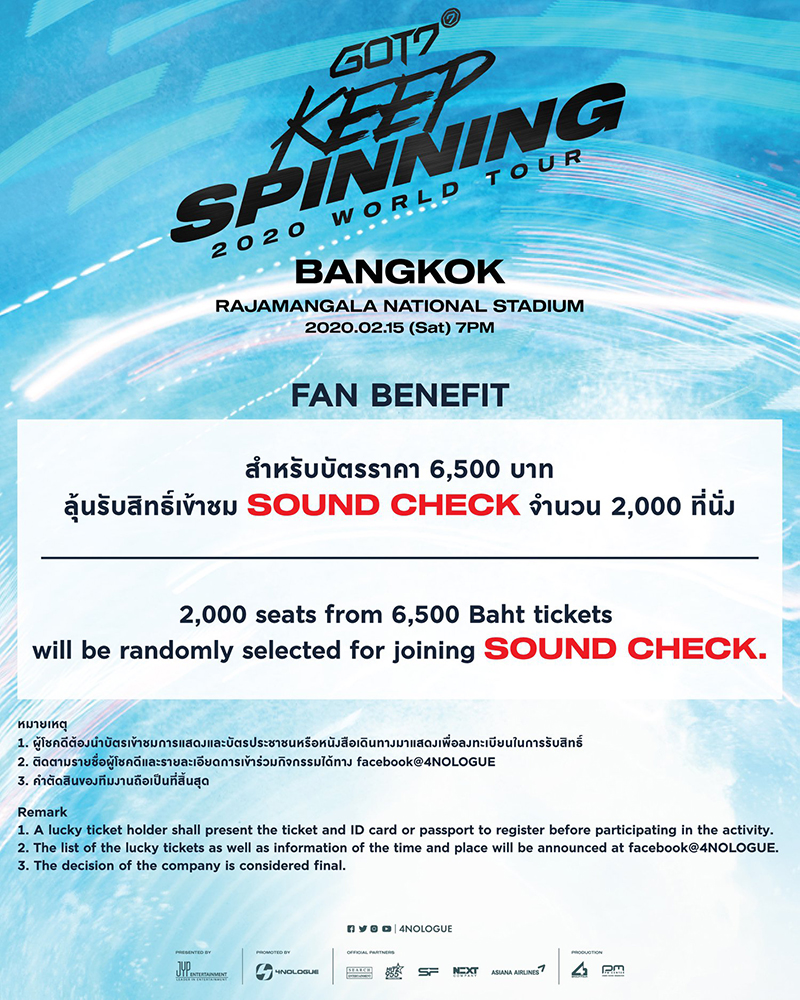GOT7 2020 World Tour Keep Spinning in Bangkok