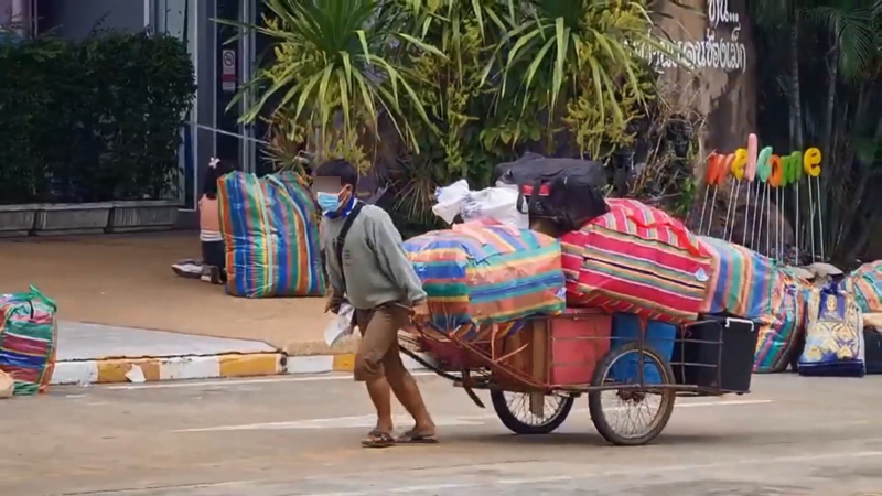 แรงงานลาวหนีกลับ