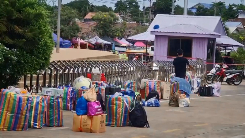 แรงงานลาวหนีกลับ