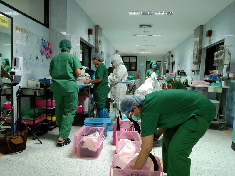 ติดโควิดกระเพาะทะลุ