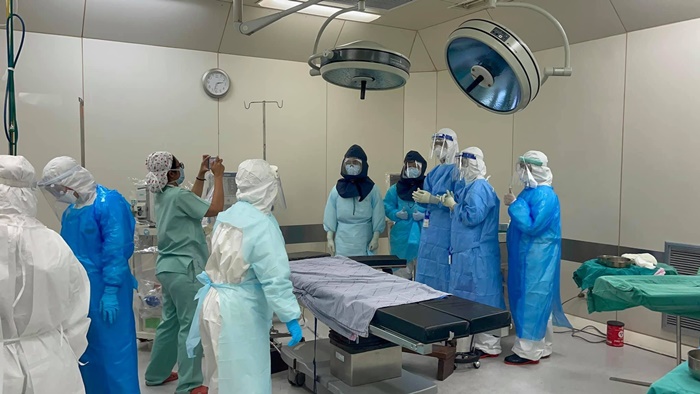  ทำคลอดคุณแม่ติดโควิด